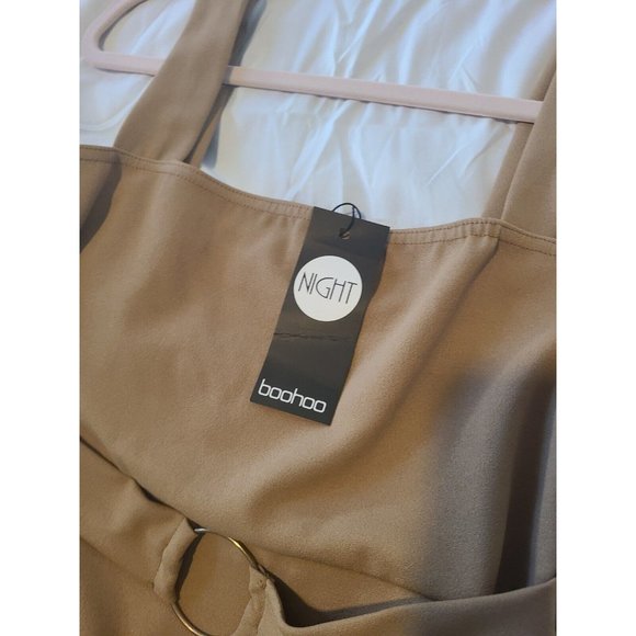 Boohoo Night Extreme Split Ring Detail Bodycon, Size US 6 - Picture 2 of 5